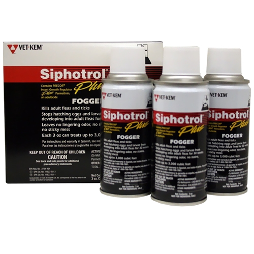 Siphotrol Plus Indoor Fogger, 3 oz - 3 Pack