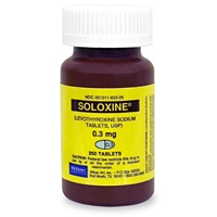 Soloxine (Levothyroxine) 0.3 mg, 250 Tablets