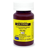 Soloxine (Levothyroxine) 0.5 mg, 250 Tablets