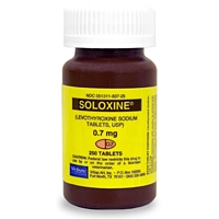Soloxine (Levothyroxine) 0.7 mg, 250 Tablets