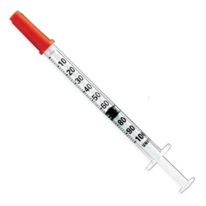 Syringe 1cc (Tuberculin), 25 gauge x 5/8 in, RL, One