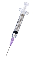 Syringe 3 cc, 22 gauge x 1in