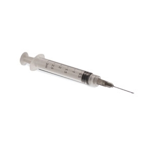 Syringe 3 cc, 22 gauge x 3/4 in, Terumo, One