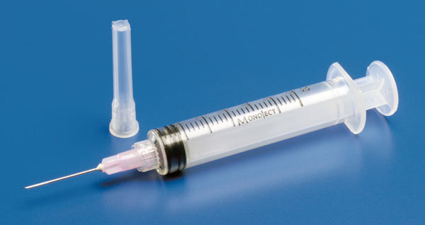 Syringe 6 cc, 20 gauge x 1-1/2 in, One