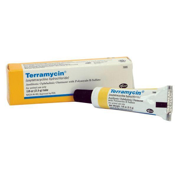 Terramycin Ophthalmic Ointment, 1/8 oz