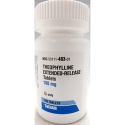 Theophylline 100 mg, 100 Tablets