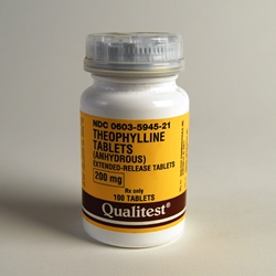 Theophylline 200 mg, 100 Tablets