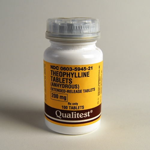 Theophylline 200 mg, 100 Tablets