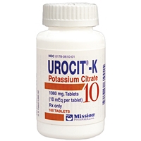 Urocit-K 10mEq (1080 mg), 100 Tablets