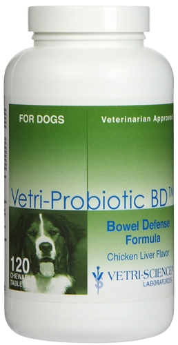 Vetri-Probiotic BD for Dogs, 120 Chewable Tablets