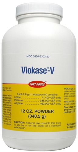 Viokase-V Powder, 12 oz