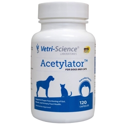 Acetylator for Dogs and Cats, 120 Capsules