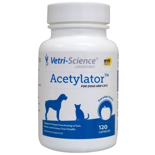 Acetylator for Dogs and Cats, 120 Capsules