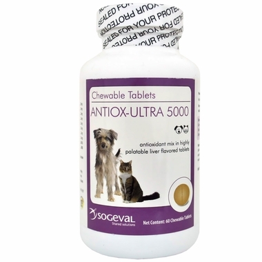 Antiox-Ultra 5000 for Dogs and Cats, 60 Chewable Tablets