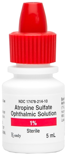 Atropine Sulfate Ophthalmic Solution 1%, 5 mL : VetDepot.com