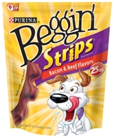 Beggin Strips Bacon & Beef Flavor, 25 oz - 4 Pack