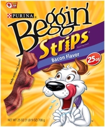 Beggin Strips Bacon Flavor, 25 oz - 4 Pack