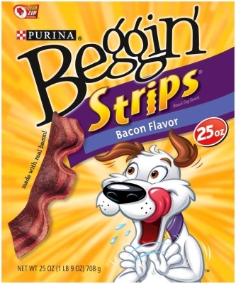 Beggin' Strips Bacon Flavor, 25 oz - 4 Pack