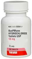 Buspirone 10 mg, 100 Tablets