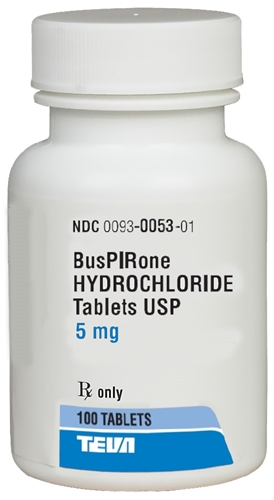 Buspirone 5 mg, 100 Tablets