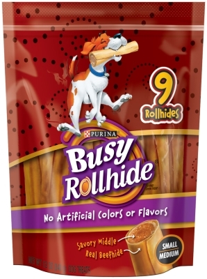 Busy Rollhide Small/Medium, 12 oz - 5 Pack