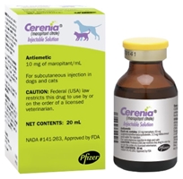 Cerenia Injectable Solution, 10 mg/ml, 20 ml