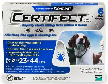 Certifect for Dogs 23-44 lbs, 12 Month (Blue)