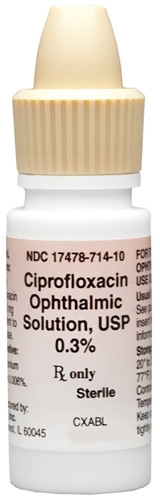 Ciprofloxacin Ophthalmic Solution 0.3%, 5 ml