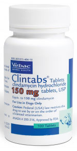 Clintabs 150 mg, 100 Tablets (clindamycin)