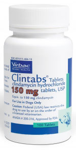 Clintabs 150 mg, 30 Tablets (clindamycin)