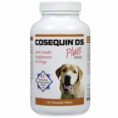 Cosequin DS (Double Strength) Plus MSM for Dogs, 132 Chewable Tablets