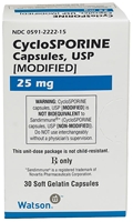 Cyclosporine (modified) 25 mg, 30 Capsules