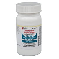 Enrofloxacin Flavored Tablets 22.7 mg, 100 Tablets