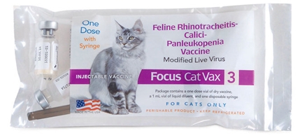 Feline Focus CAT VAX 3, Single Syringe