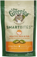 Feline Greenies SmartBites Healthy Skin & Fur Chicken Flavor, 2.1 oz : VetDepot.com