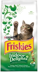 Friskies Indoor Delights Cat Food, 3.5 lb - 6 Pack