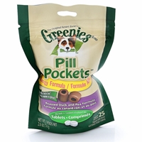 Greenies Pill Pockets Allergy Formula Treats for Dogs, 25 Tablets