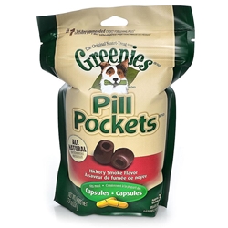 Greenies Pill Pockets, Hickory Smoke, 30 Capsules - 6 Pack : VetDepot.com