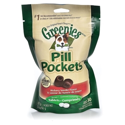 Greenies Pill Pockets, Hickory Smoke, 30 Tablets - 6 Pack : VetDepot.com