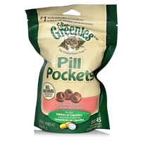 Greenies Pill Pockets for Cats Salmon Flavor, 45 Capsules or Tablets - 6 Pack