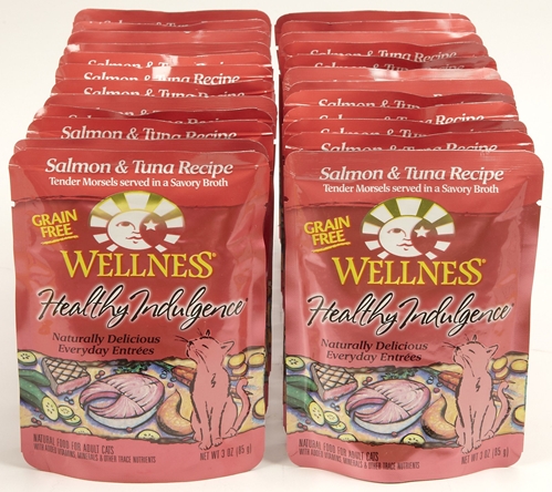 Healthy Indulgence Cat Food Salmon & Tuna Recipe, 3 oz - 24 Pack