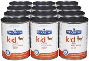 Hills Prescription Diet k/d Canine Renal Health Canned Food, 12 x 13 oz