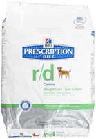 Hills Prescription Diet r/d Canine Weight Loss-Low Calorie Dry Food, 17.6 lbs