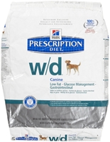 Hills Prescription Diet w/d Canine Low-Fat Glucose Management Gastrointestinal Dry Food with Chicken, 8.5 lbs