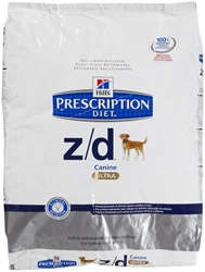 Hills Prescription Diet z/d Canine ULTRA Allergen Free Dry Food, 25 lbs