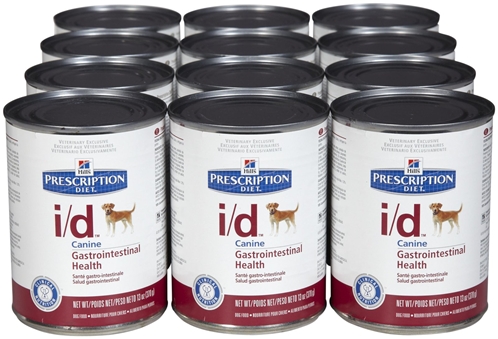 Hill's Prescription Diet i/d Canine Gastrointestinal Health Canned Food, 12 x 13 oz