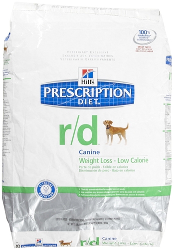 Hill's Prescription Diet r/d Canine Weight Loss-Low Calorie Dry Food, 17.6 lbs