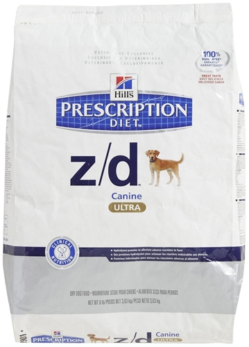 Hill's Prescription Diet z/d Canine ULTRA Allergen Free Dry Food, 8 lbs