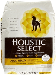 Holistic Select Dog Food Duck & Oatmeal, 15 lb