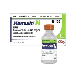 Humulin N 100 units/ml, 10 ml Vial